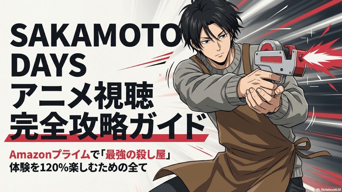 サカモトデイズのアニメをAmazonプライムで120%楽しむための完全攻略ガイド表紙スライド