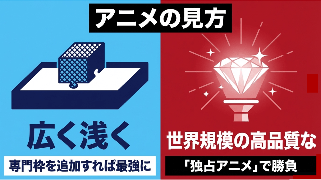 広く浅く網羅し専門チャンネルも追加できるアマプラと、世界規模の独占アニメで勝負するネトフリのアニメ配信戦略
